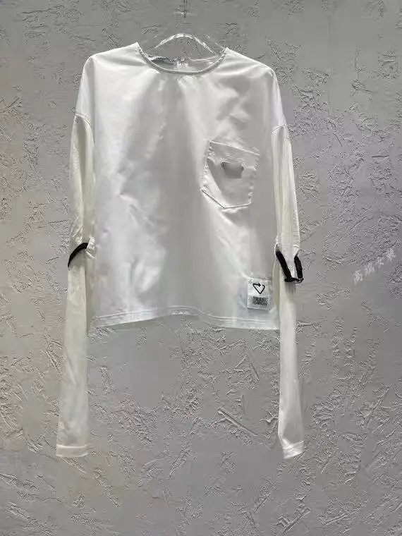 

Roundneck Designer Luxury Long Sleeve Blouse Woman Tops for Spring Summer 2021 Harajuku Female Clothing Top