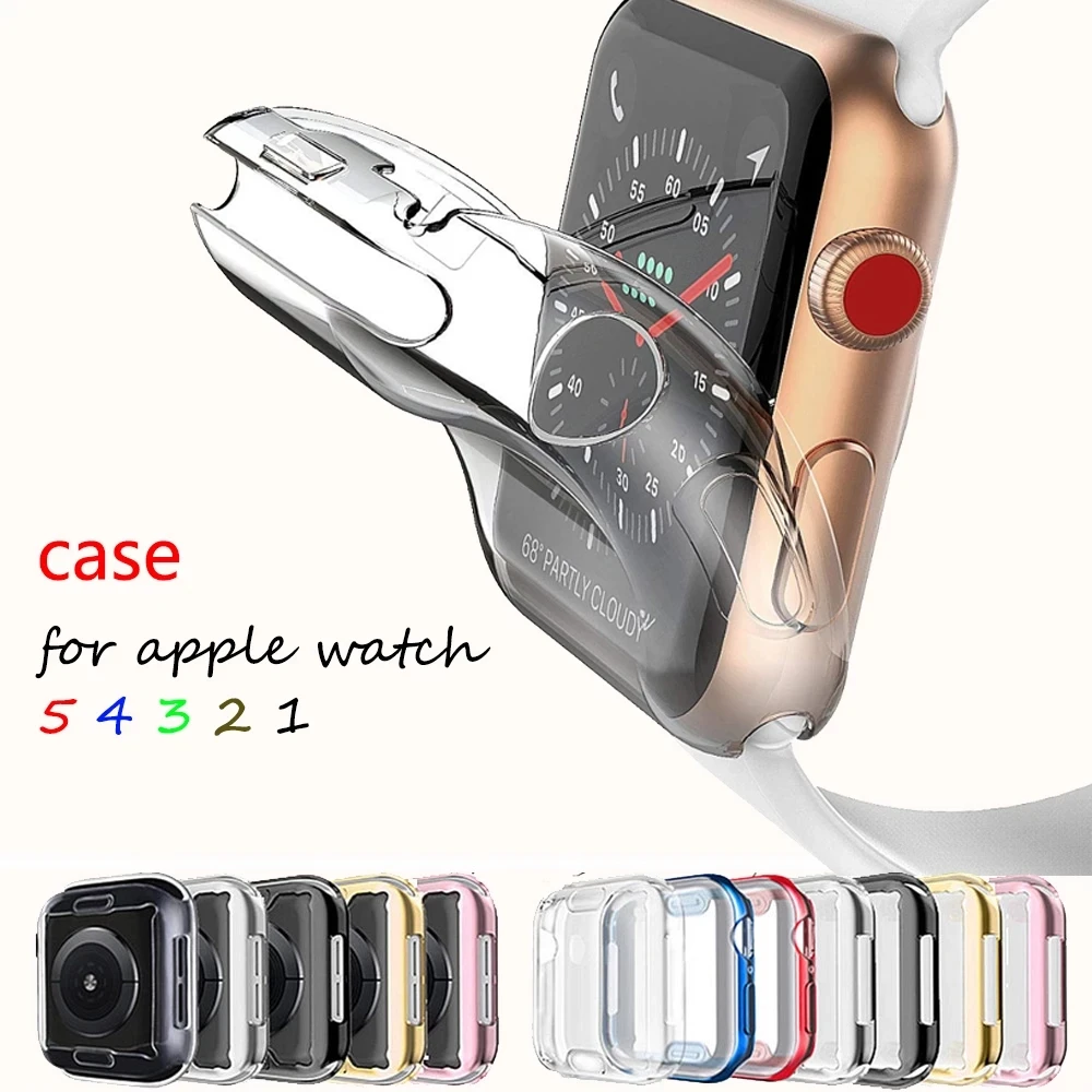 Case For Apple Watch series 5 4 3 2 1 band All-around Ultra-Thin Screen protector cover iwatch case 44mm/40mm 42mm/38mm