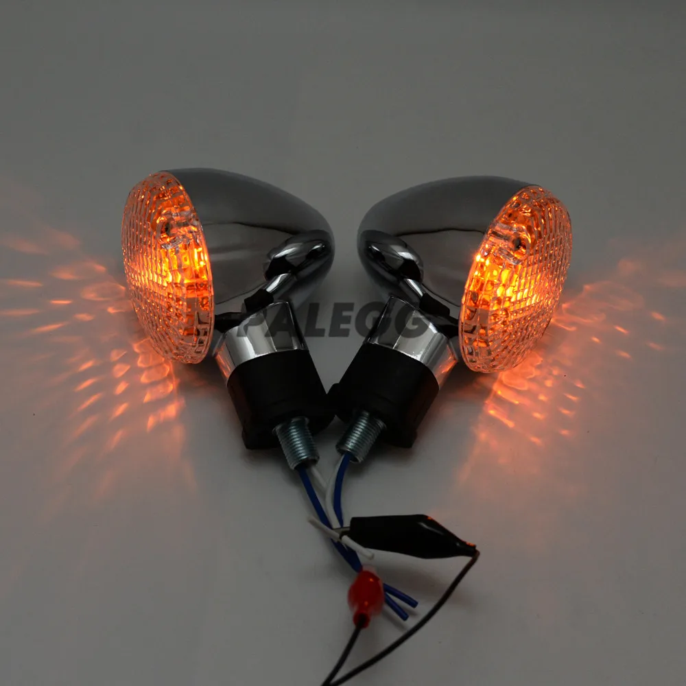 

Turn Signals Motorcycles Indicators Black Chrome Blinker Lamp Cafe Racer Light Bulb For YAMAHA Bolt XVS950 R/C Spec 2014-2018