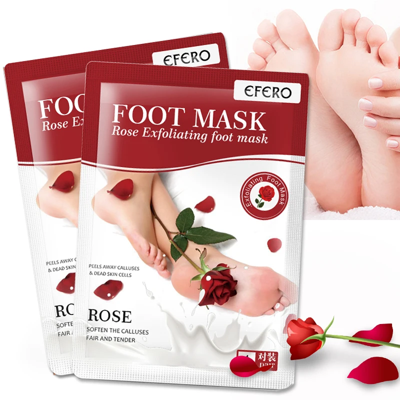 

6Pair Exfoliating Foot Mask Scrub Foot Care Feet Patches Socks for Pedicure Socks Feet Peeling Mask Removes Calluses Dead Skin
