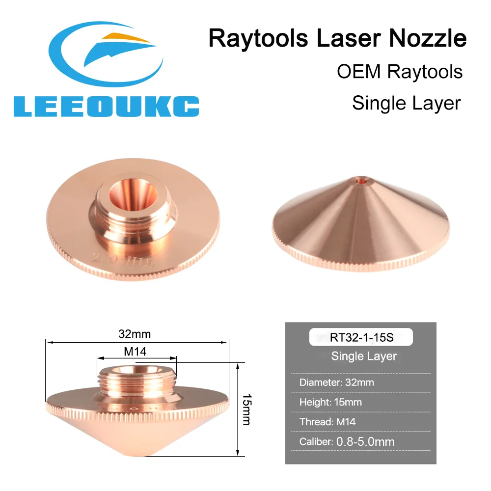 LEEOUKC Raytools оригинальная насадка Пуля для Lasermech BT210S волоконная Лазерная режущая