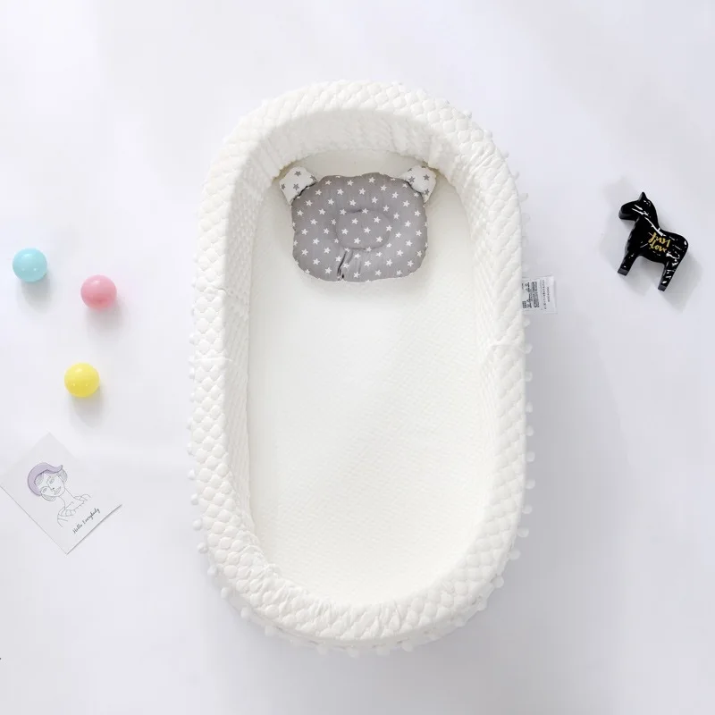 

New Multi-Function Baby Nest Bed For Boys Girls Portable Travel Bed Infant Cotton Cradle Crib Baby Newborn Movable Bed Baby Bed
