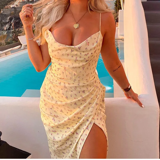 Лето 2021 новинка Европейский и американский стиль сексуальная женская мода кучи