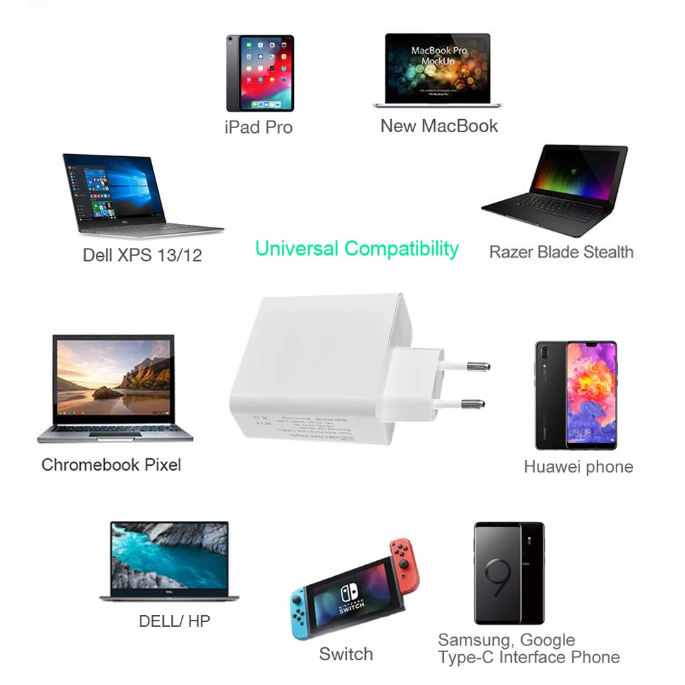 usb c pd 87 вт адаптер питания 1 порт pd87w65