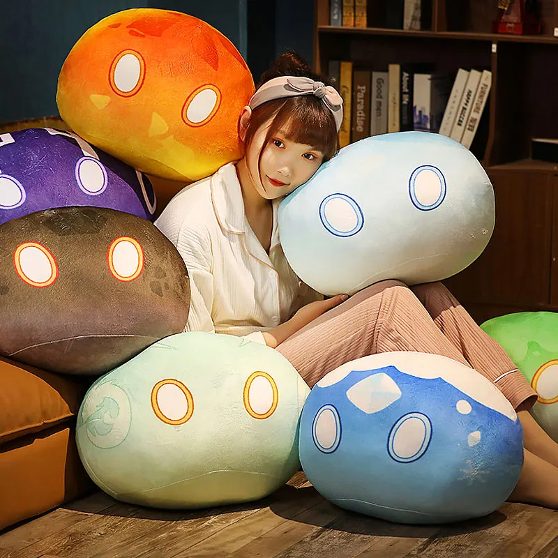 

Kawaii Japan Game Genshin Impact Cosplay Slime Plush Stuffed Dolls Keychain Pillow Toy for Boy Girl Gift 10/40cm