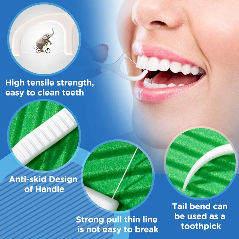 

Recommend 50pcs/Set Dental Flosser Dental Cleaning Teeth Stick Tooth Pick Interdental Brush Teeth Clean