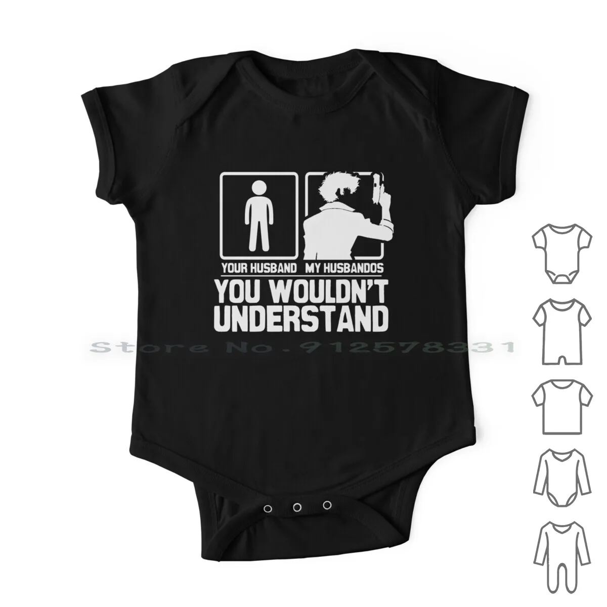 

My Husbando-Spike Spiegel Newborn Baby Clothes Rompers Cotton Jumpsuits My Husbando Anime My Husbando Cowboy Bebop My Husbando