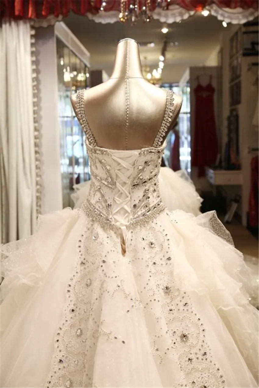 Роскошные свадебные платья с V-образным вырезом новинка стильное бальное платье