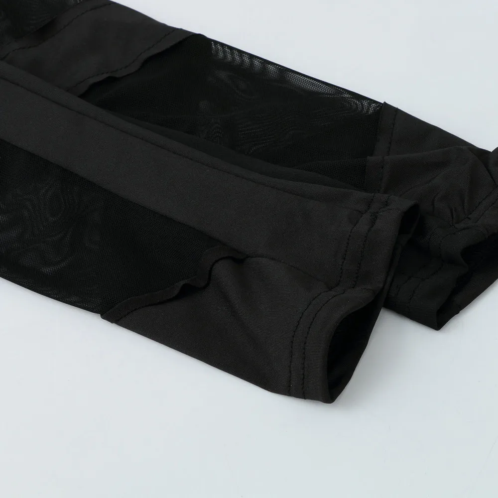 Женские сексуальные леггинсы с дырками облегающие эластичной талией для занятий