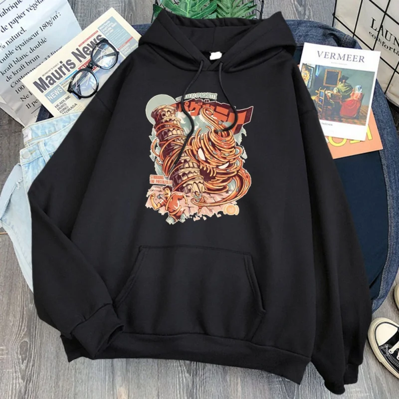 

Japão ramen anime impressão hoodies homem causal solto o pescoço streetwear com capuz inverno outono velo manga longa camisolas.