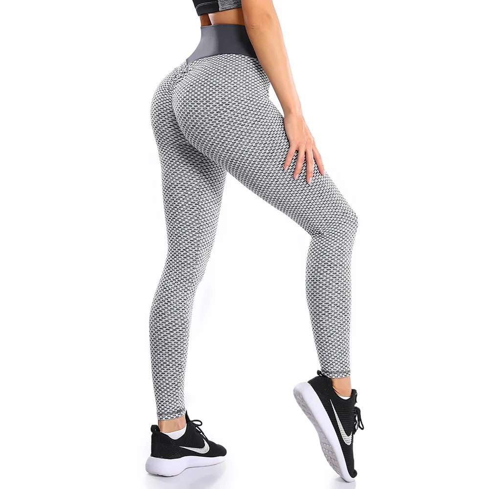 

Seamless fitness women's yoga tights push-ups gym fitness high waist exercise tights fashion patchwork printed high waist pants