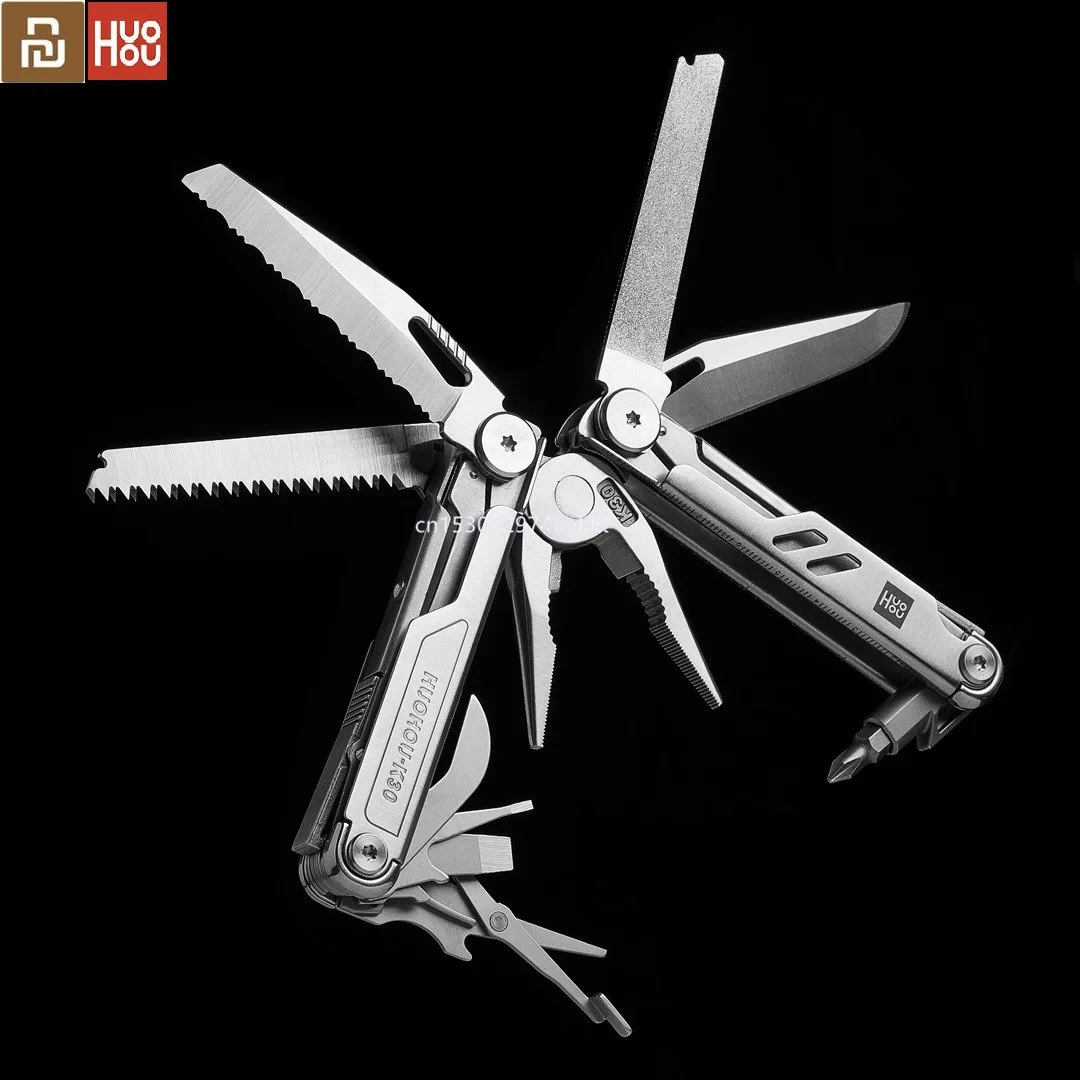  HUOHOU портативный многофункциональный складной нож инструмент/открывалка для бутылок/инструмент для использования на природе нож/отве…