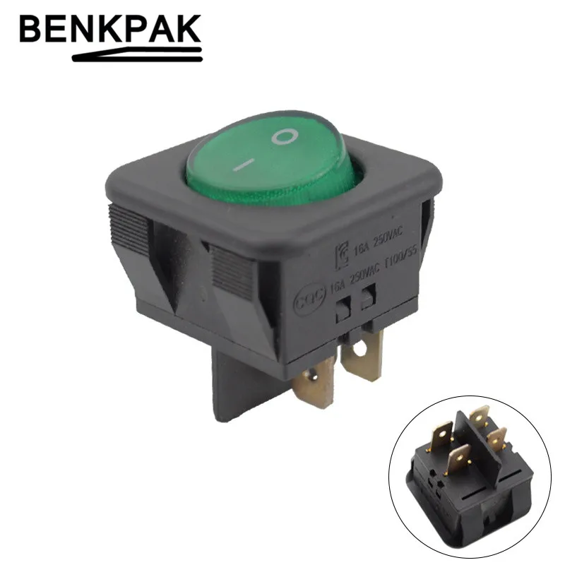 RK1-05 illumated mini rocker switch выключатель лодки 4 контакта | Обустройство дома