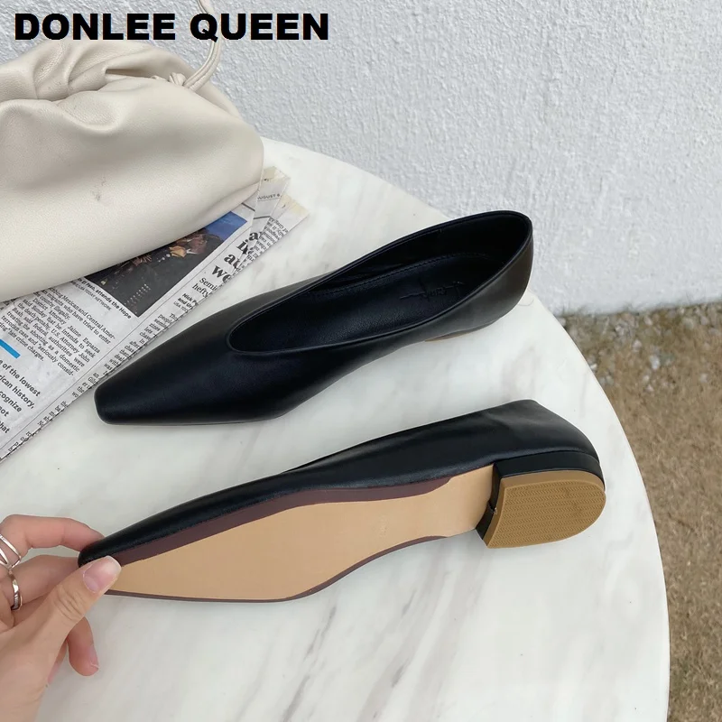 2020 новые весенние туфли на плоской подошве Балетки женские модные Брендовые