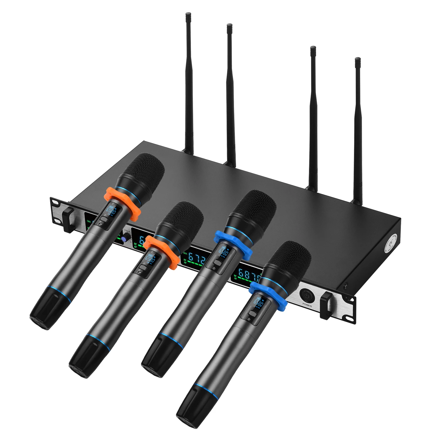 Профессиональная Беспроводная микрофонная система 4-канальный UHF беспроводной