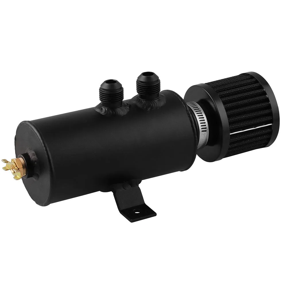 10AN автомобильный маслоотделитель бак из полированного алюминия с