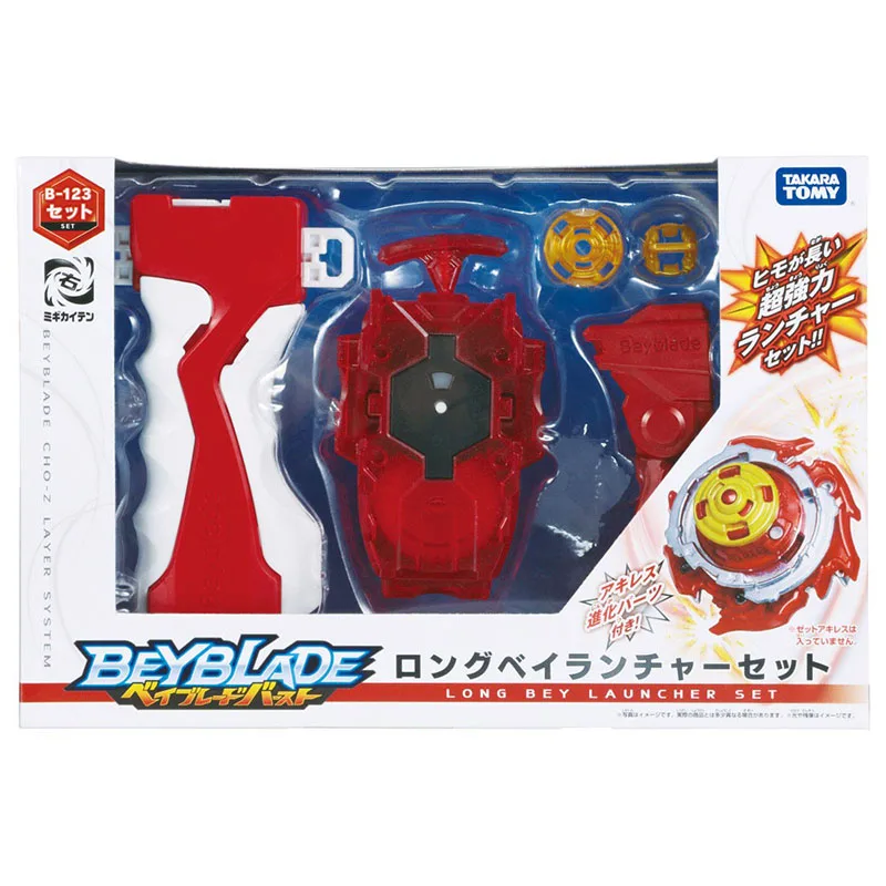 

Takara Tomy Beyblade B-123 Handle Launcher Right Rotation Burst Super King Metal Fight Battle Gyro Toy Gift for Boy Kids Toys