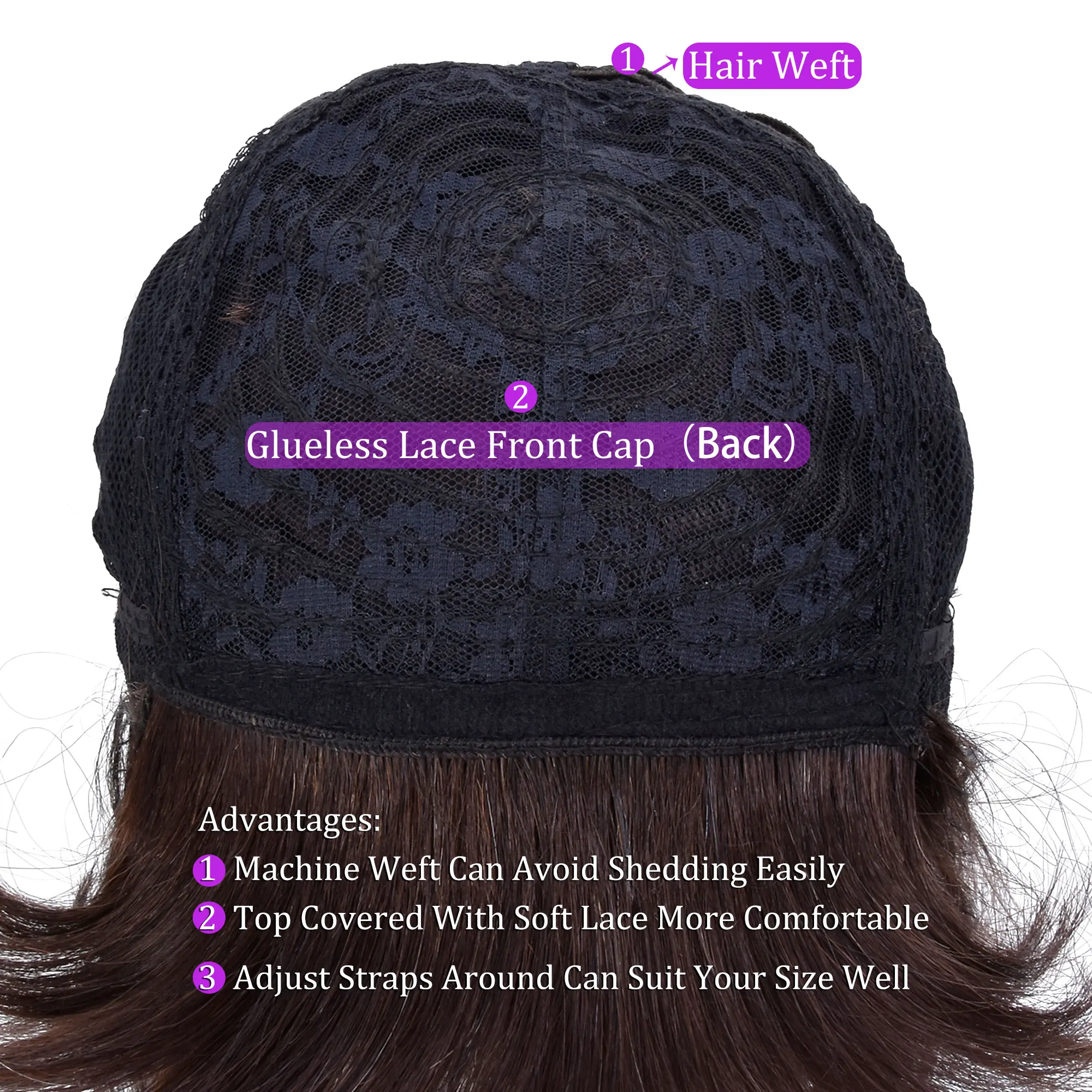 Бразильские прямые короткие парики из натуральных волос не Реми парик для