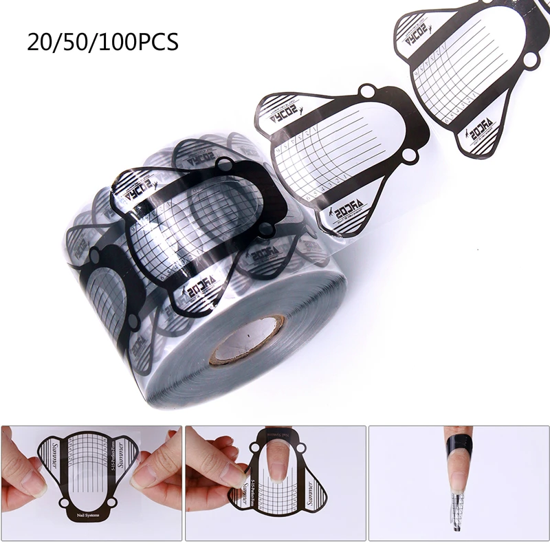 Формы для наращивания ногтей 100 шт.|Форма ногтей| |