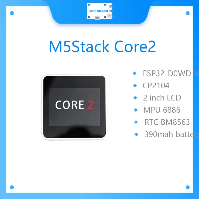 Новое поступление ~ M5Stack официальный комплект разработки Core2 ESP32 IoT D0WDQ6-V3 контроллер + 2,0 дюймовый ЖК TFT с сенсорным экраном