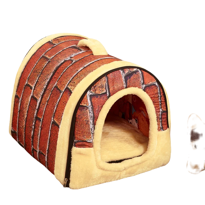 

2021 Dog Pet House Products Dog Bed For Dogs Cats Small Animals Pet Dog Cat Bed House Warm Soft Mat Bedding Warm Soft House