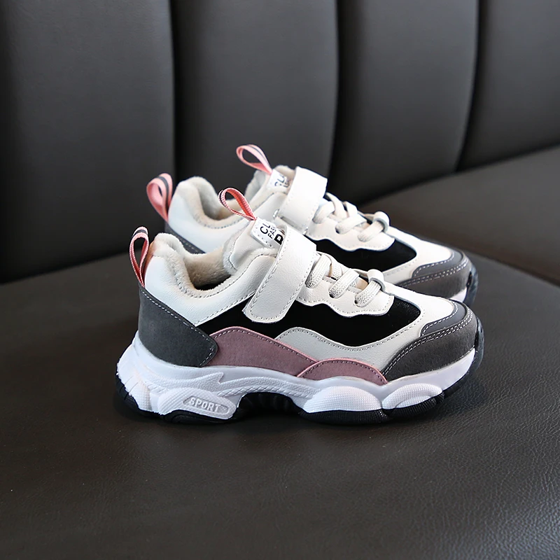 Детская обувь детские кроссовки для мальчиков с бархатной подкладкой