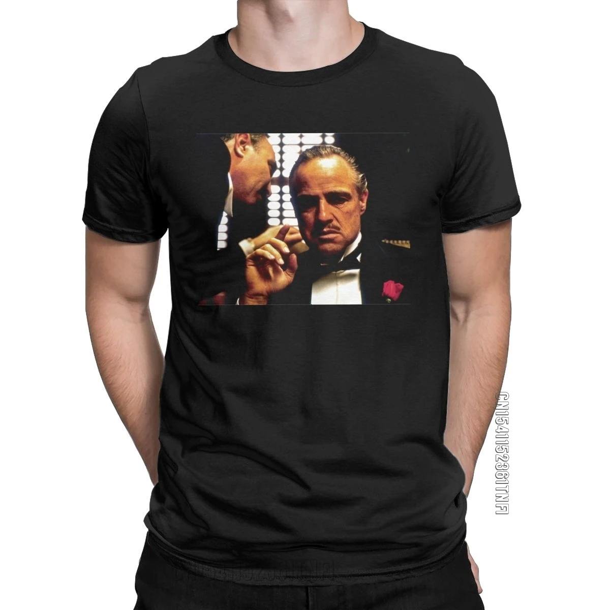 Men T-Shirts The Godfather Vito Corleone Amazing Pure Cotton Tees Classic Short Sleeve T Shirts Crew Neck Clothing Plus Size