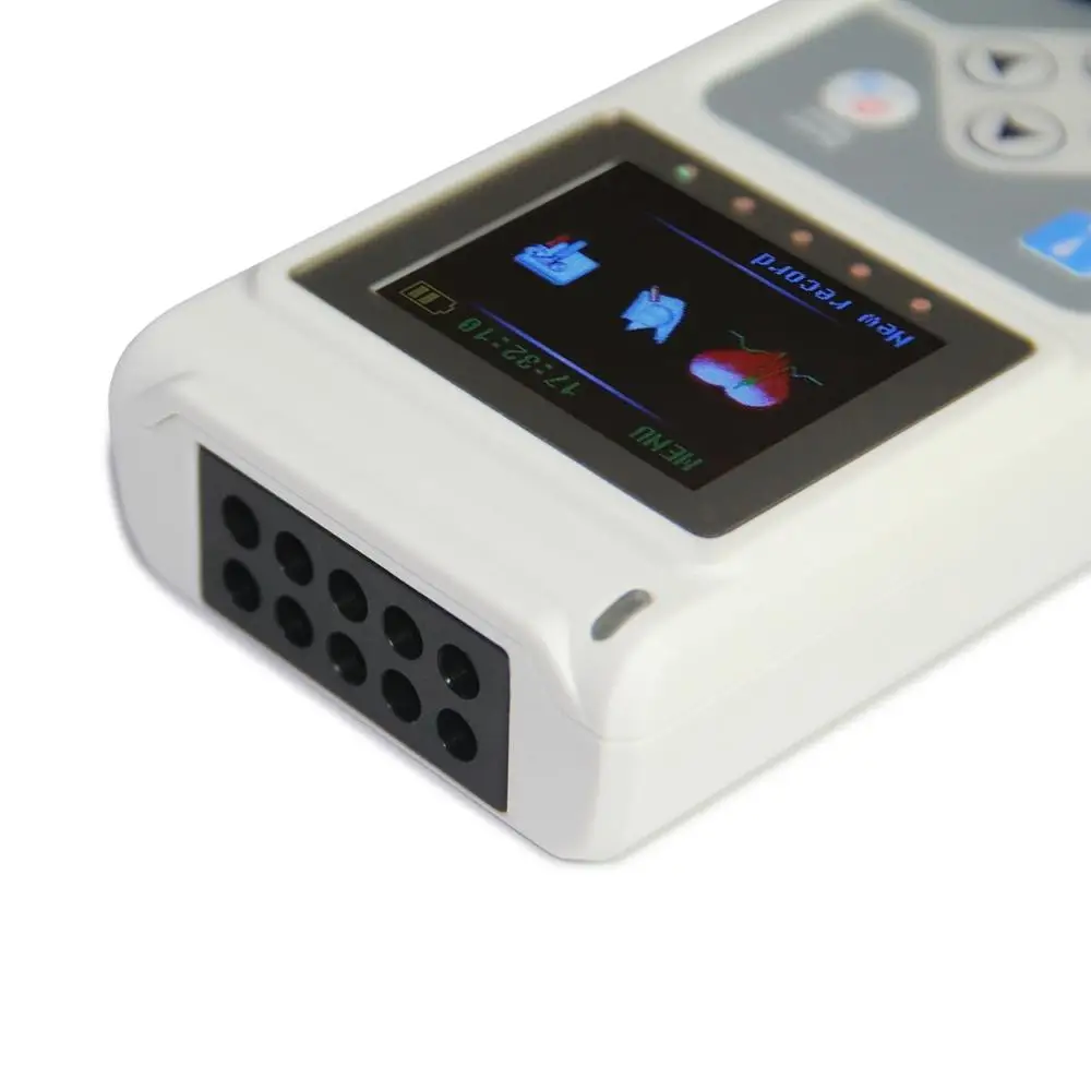 12 каналов Contec TLC5000 ручная динамическая система мониторинга ЭКГ/ЭКГ Holter | Красота и