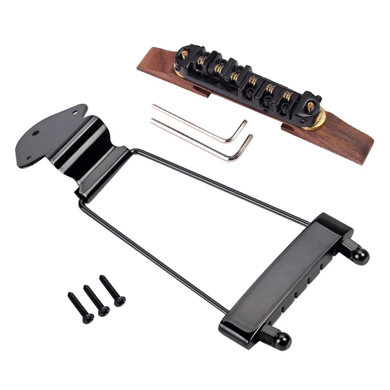 Изысканный 6 струнная гитара джаз Гитара трапециевидный Струнодержатель Седло