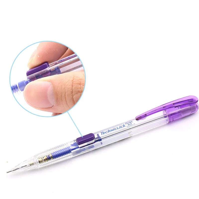 Механический карандаш Pentel PD105T с боковым прессом 0 5 мм 7 для школы и офиса