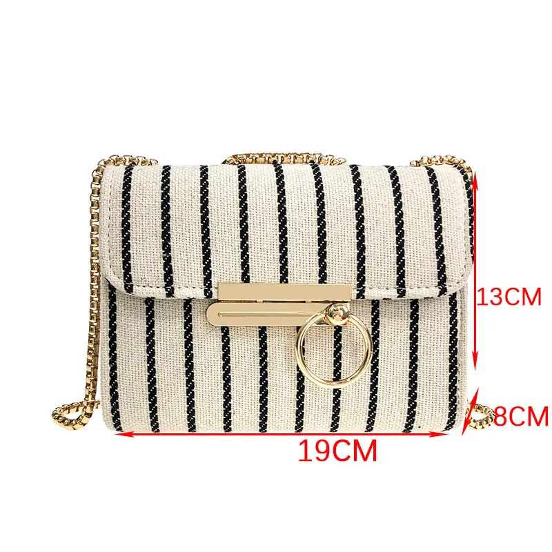

Stripe Shoulder Bag 2020 Women's Luxury Designer Shopper Crossbody Bag Female Flip Purses And Handbags Ladies Chain Tote Cups