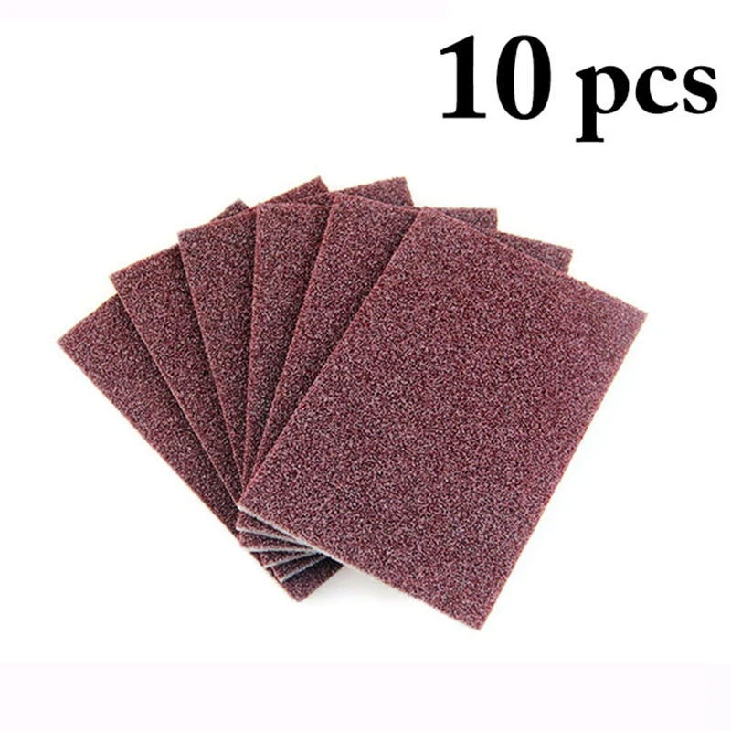 

5PCS/10PCS Kitchen Dishwashing Sponge Grinding Emery Sponge Pot Cleaning Pad Cooking Utensils Cleaning Mat Kitchen Gadgets