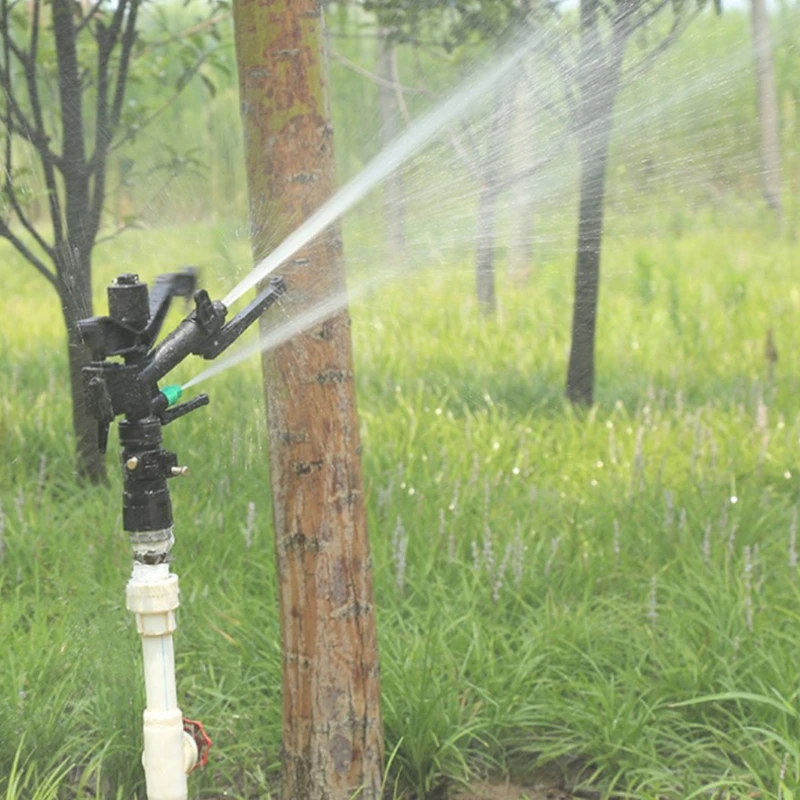 

Lawn Sprinkler Adjustable Garden Water Sprinklers Lawn Irrigation System 1.5 Inch Spray Sprinkler with 4 Nozzles Head