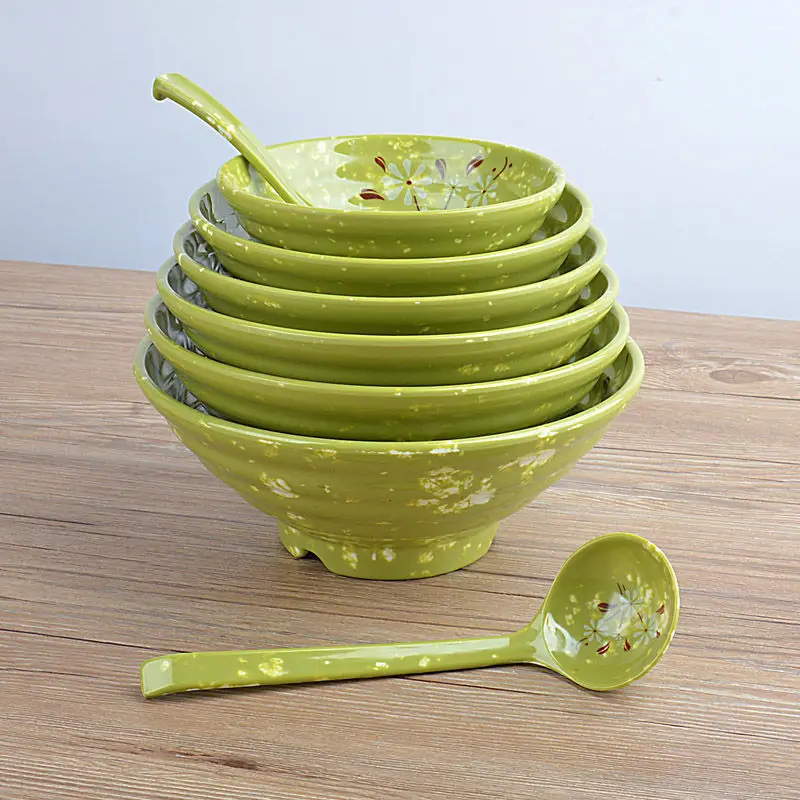 Меламиновая чаша большая коммерческая имитация фарфора суп порошок миска для