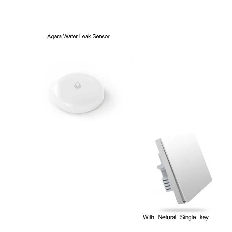 waterswitch singfire Умный дом Xiaomi Aqara умный светильник ZiGBee настенный выключатель розетка через смартфон приложение Xiaomi беспроводной пульт дистанционного управления - Color: waterswitch singfire