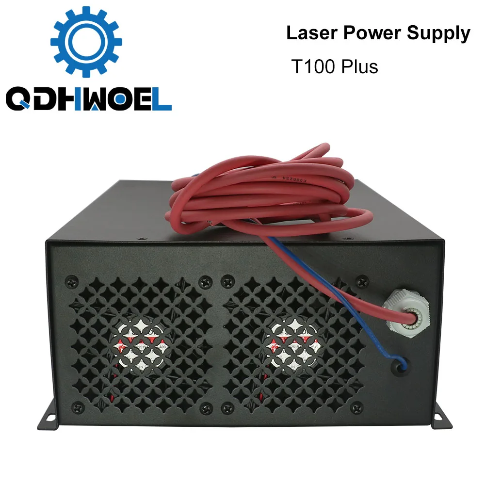 QDHWOEL 80W-100W CO2 Laser Power Supply Source for Engraving Cutting Machine HY-T100 T / W Plus Series Long Warranty | Инструменты