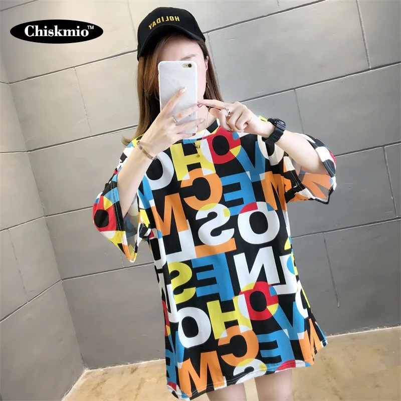

Chiskmio Letter Print Sweatshirt Women Loose Pullover Streetwear Long Sleeve Sudadera Tops Woman Sweatshirt Pullover Harajuku