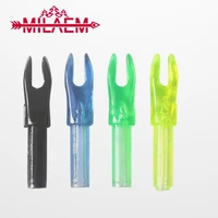 20 pcslot archery inset arrow nocks id 4 2mm 0 3g plastic shooting hunting training accessories for recurve and compound bow