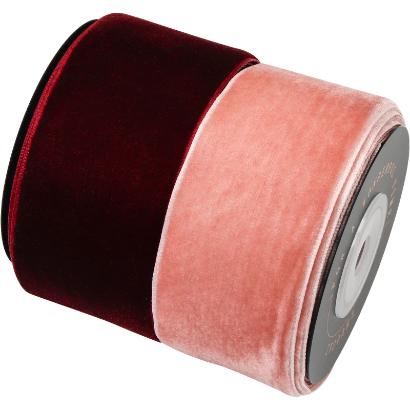 9yards 1-4cm Soft Comfortable Velvet Ribbon Headband Clips Bow Christmas Decoration DIY Handmade Gift Wrapping Ribbons | Дом и сад
