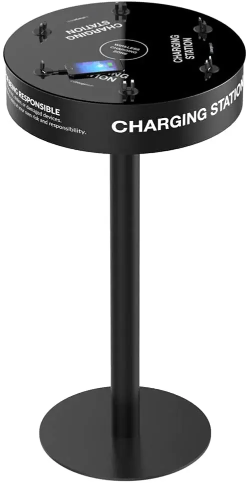 

Зарядная Станция для сотового телефона с 12 универсальными насадками для зарядки всех устройств + 1 беспроводная зарядная площадка