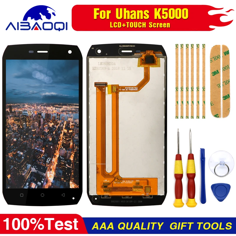 

Новый оригинальный сенсорный экран ЖК-дисплей ЖК-экран для Uhans K5000 запасные части + инструмент для разборки + клей 3M