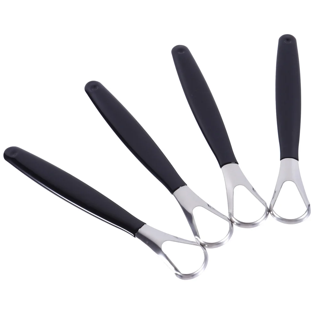 

4pcs Tongue Cleaner Stainless Steel Oral Cleaner Tongue Scraper for Adults