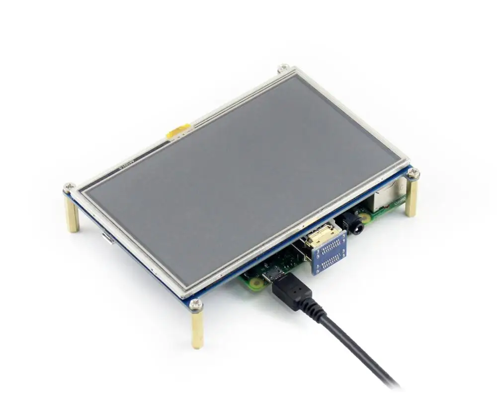 Waveshare 5 дюймов ЖК дисплей резистивный сенсорный экран Экран 800*480 Дисплей модуль