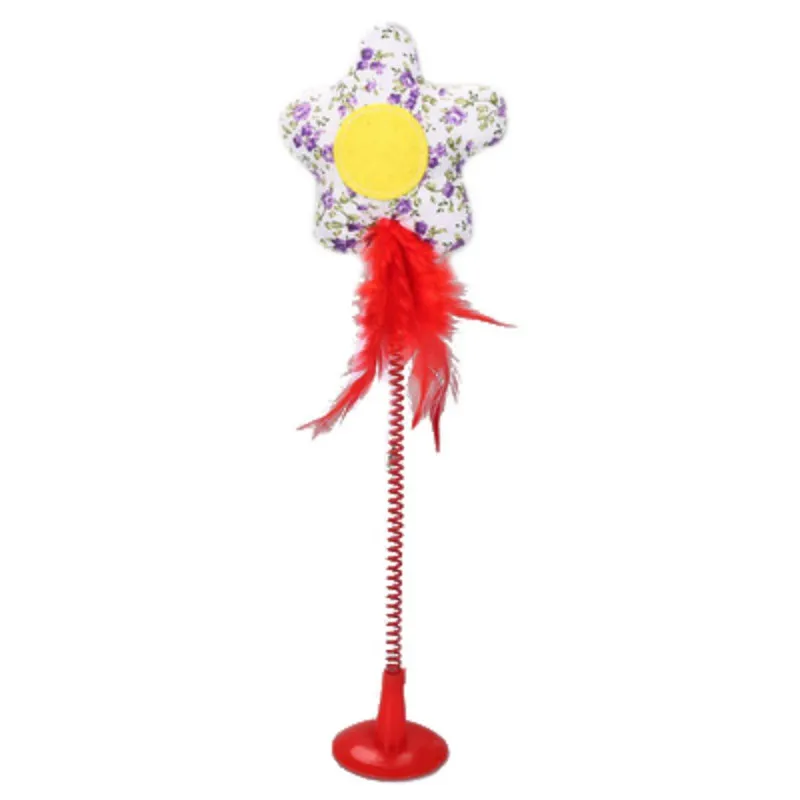 flower Забавные игрушки для кошек, электрическая вращающаяся игрушка, Весенняя игрушка для кошек, красочная бабочка, интерактивная обучающая игрушка для животных, игрушки для кошек - Цвет: flower