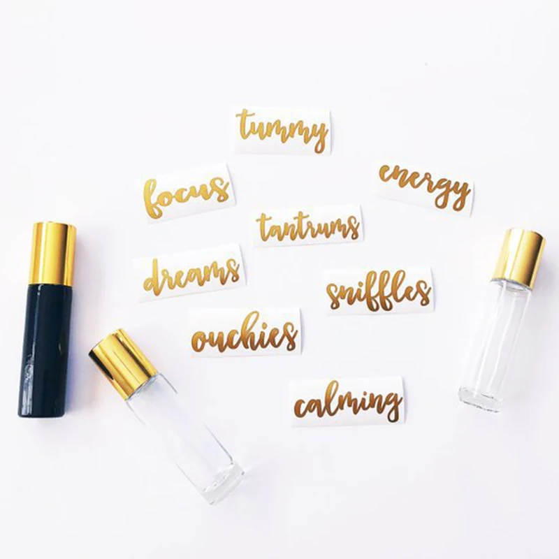 1 шт. Бутылочки для эфирного масла замороженных этикеток наклейки Клейкие бирки