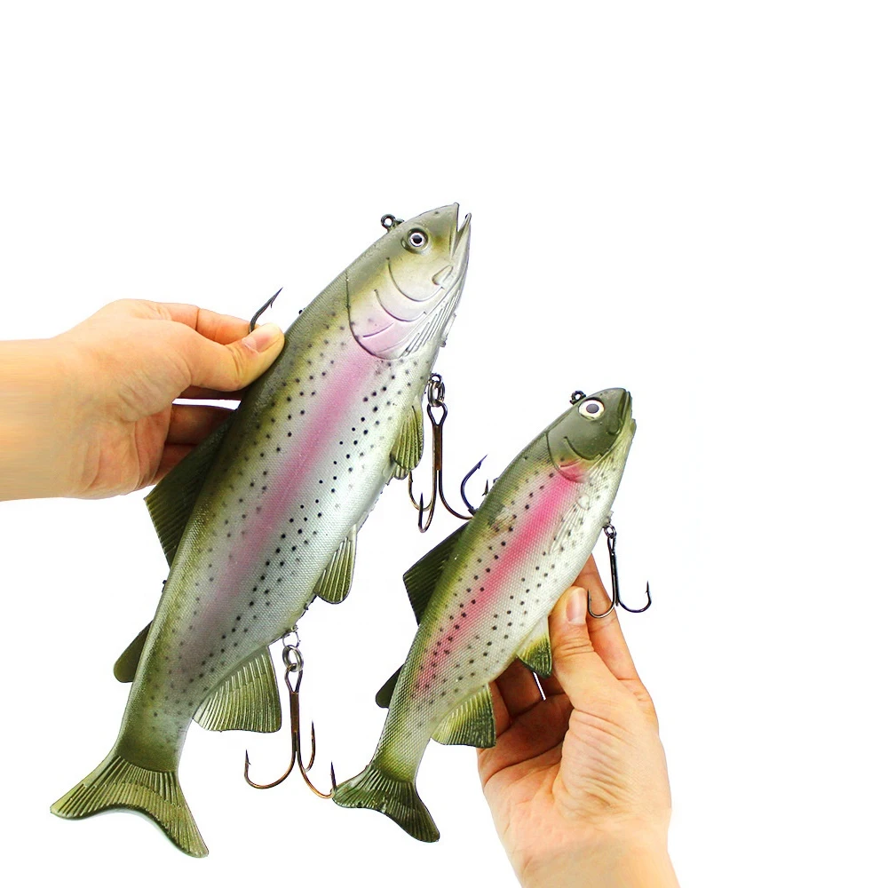 20cm 135g Soft Body Fish Lures BassTrout Tuna Red Drum Baits Sea Fishing Boat For Freshwater Saltwater enlarge