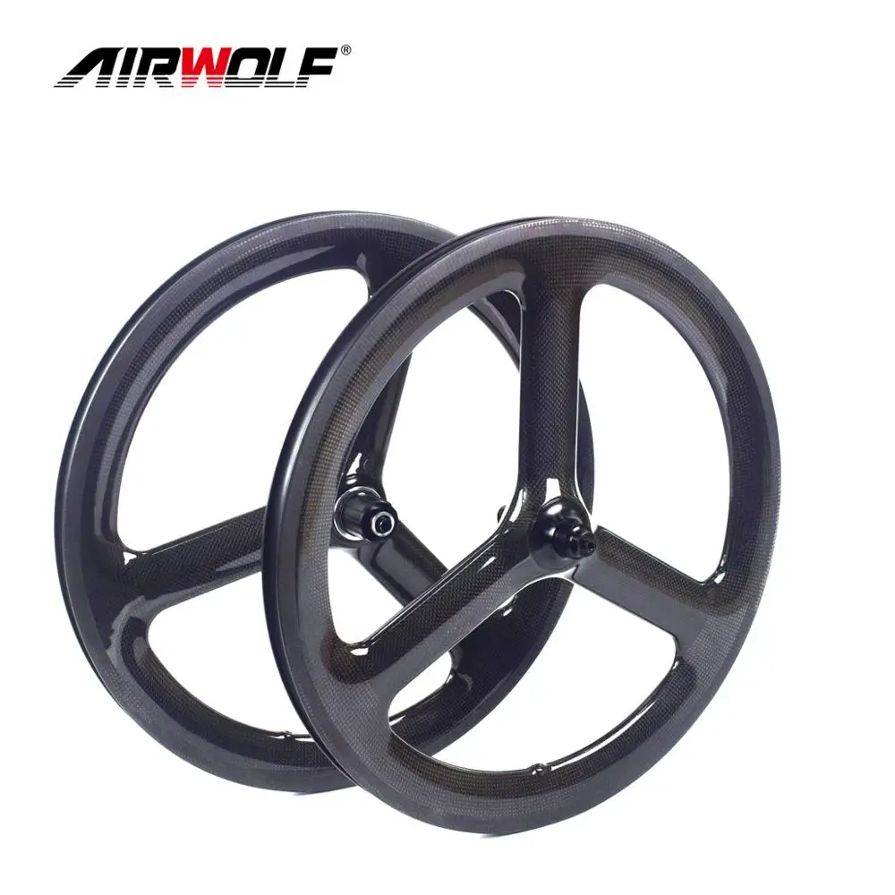 Полный карбоновое трех спицевое 3 Spoke углеродное колесо 45 мм высота 25 Ширина довод