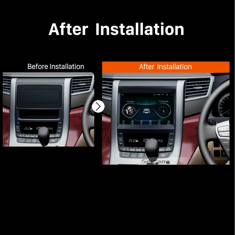 Seicane 8 дюймов 2din Android 1 автомобильный радиоприемник для Toyota Vellfire ANH20 wifi bluetooth 3G