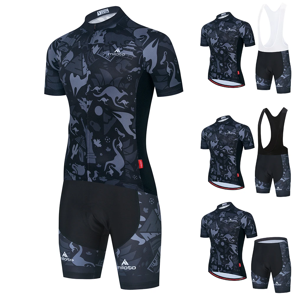 

MILOTO Men Cycling Jersey Mtb Bicycle Clothes Female Ciclismo Short Sleeve Road Trek Bike Clothing Riding PRO Team Jerseys Mujer