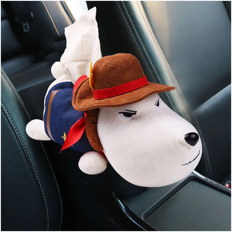 Коробка для салфеток автомобиля держатель на подлокотник подголовник милый